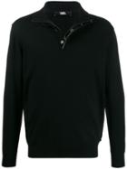 Karl Lagerfeld Troyer Jumper - Black