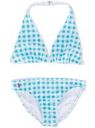 Ralph Lauren Kids - Gingham Check Bikini - Kids - Nylon/polyester/spandex/elastane - 14 Yrs, White