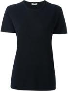 6397 Cashmere Ribbed Collar T-shirt - Blue