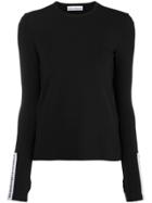 Paco Rabanne Logo Long Sleeve T-shirt - Black