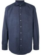 Massimo Alba Long Sleeve Shirt, Men's, Size: Large, Blue, Cotton