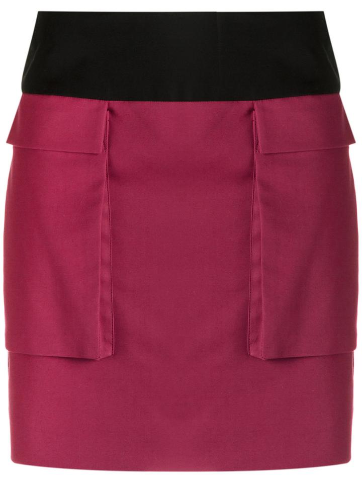 Reinaldo Lourenço - Straight Skirt - Women - Cotton - 42, Pink/purple, Cotton