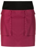 Reinaldo Lourenço - Straight Skirt - Women - Cotton - 42, Pink/purple, Cotton
