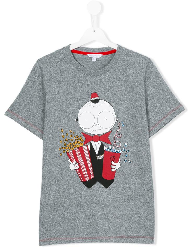 Little Marc Jacobs - Popcorn Print T-shirt - Kids - Cotton - 14 Yrs, Boy's, Grey