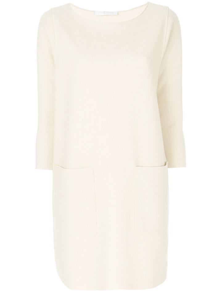 Harris Wharf London Patch Pocket Dress - Nude & Neutrals