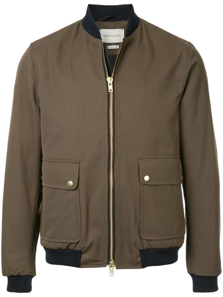 Oliver Spencer Bermondsey Bomber Jacket - Green