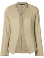 Kobi Halperin Collarless Open Blazer - Brown