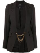 Smythe Chain-embellished Blazer - Black