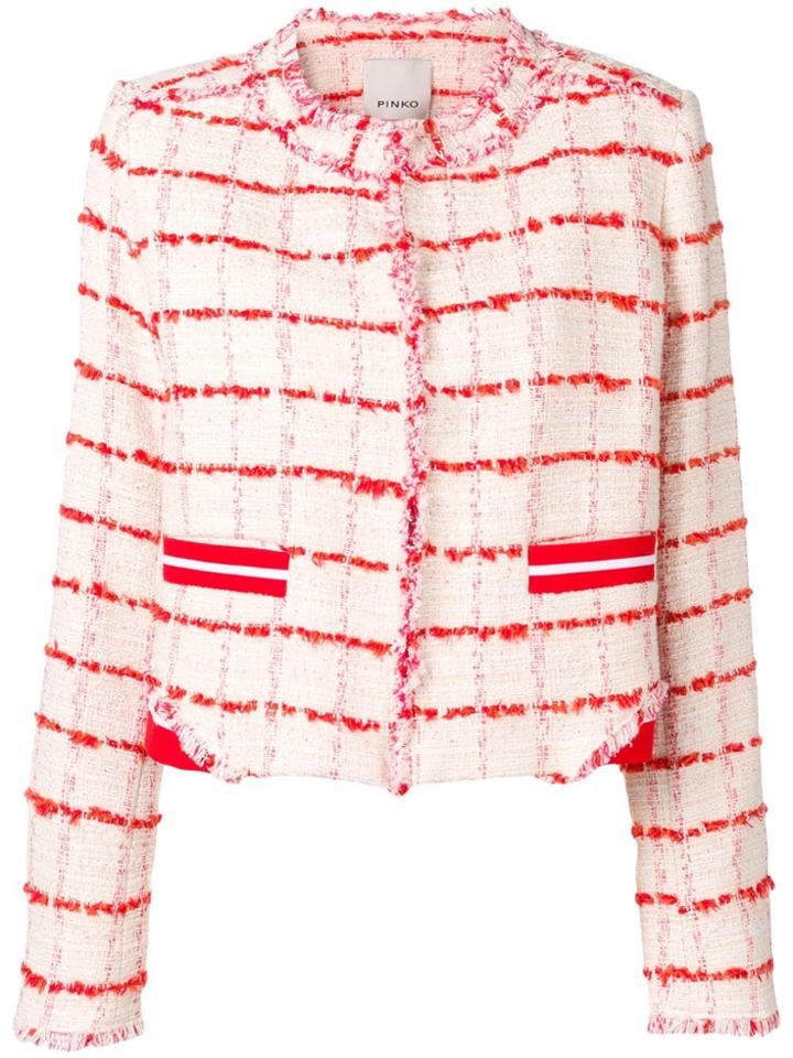 Pinko Classic Tweed Jacket - Neutrals