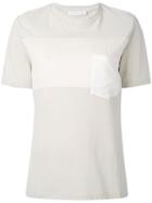 Fabiana Filippi - Pocket T-shirt - Women - Silk/cotton/elastodiene - 44, Nude/neutrals, Silk/cotton/elastodiene
