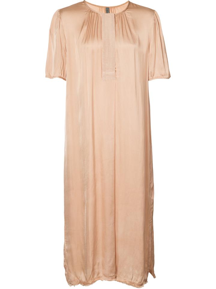 Raquel Allegra Ribbon Placket Dress, Women's, Size: 1, Nude/neutrals, Cotton/viscose