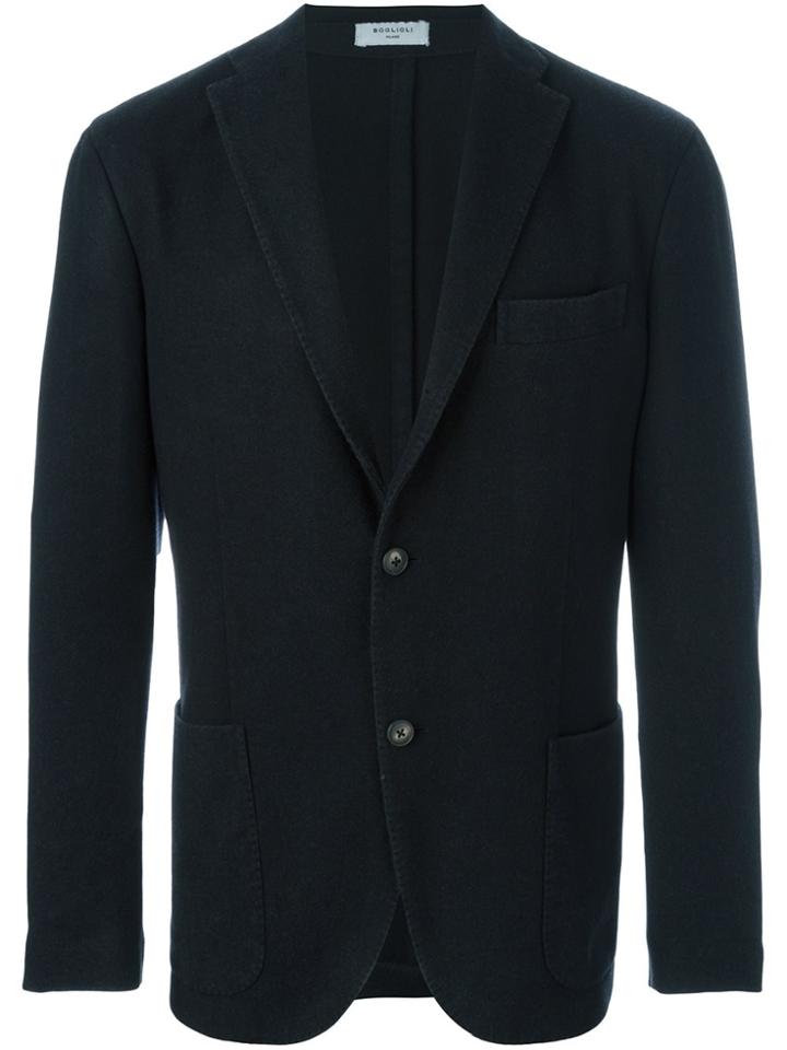 Boglioli Notched Lapel Blazer - Blue