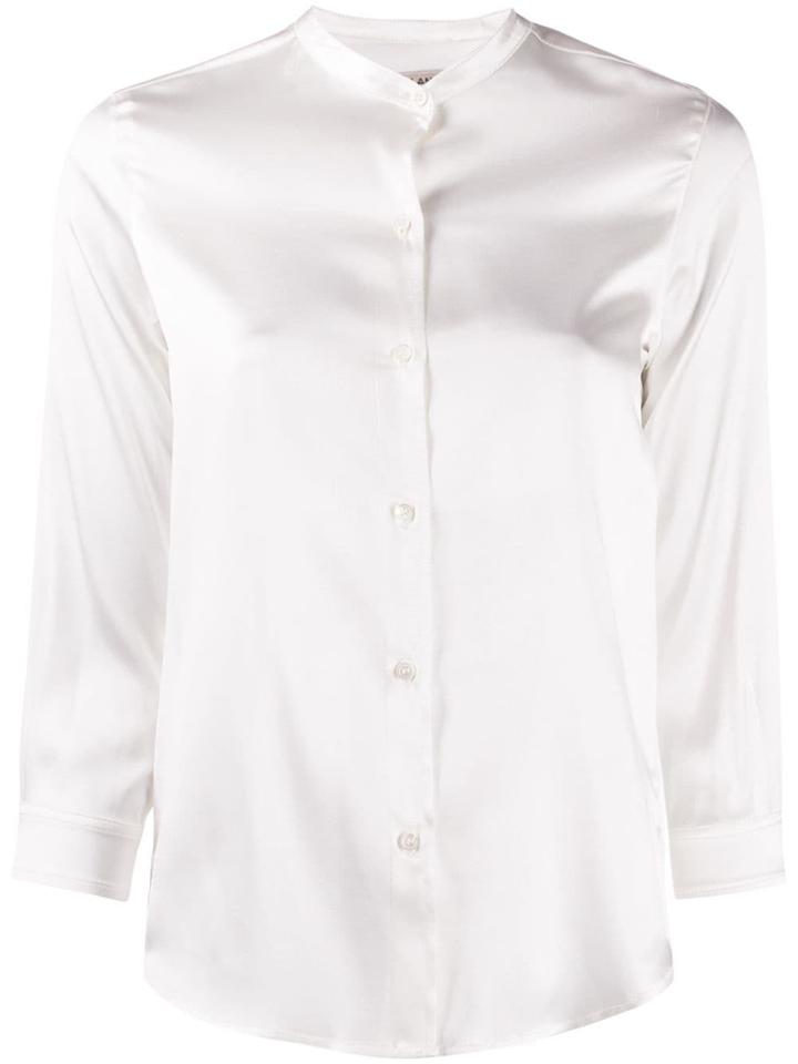 Blanca Mandarin Collar Shirt - White