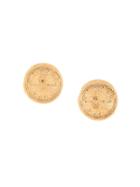 Chanel Pre-owned Rue Cambon Button Clip-on Earrings - Gold