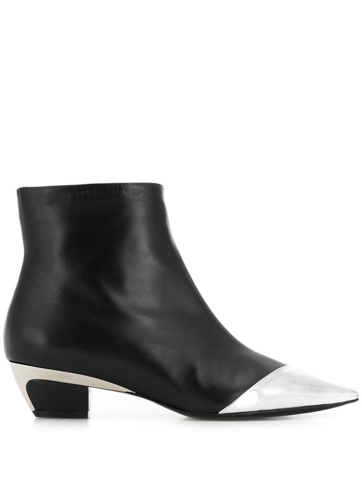 Nº21 Toe Cap Ankle Boots - Black