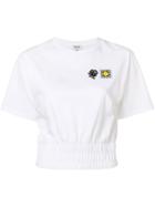 Kenzo Embroidered Cropped T-shirt - White
