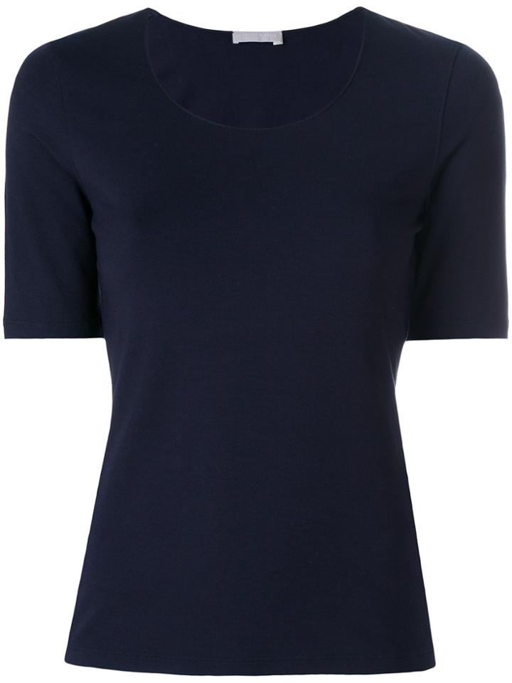 Le Tricot Perugia Basic T-shirt - Blue