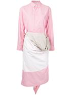 Comme Des Garçons Vintage Striped Abstract Dress - Red