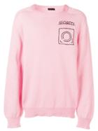 Riccardo Comi Security Embroidered Jumper - Pink