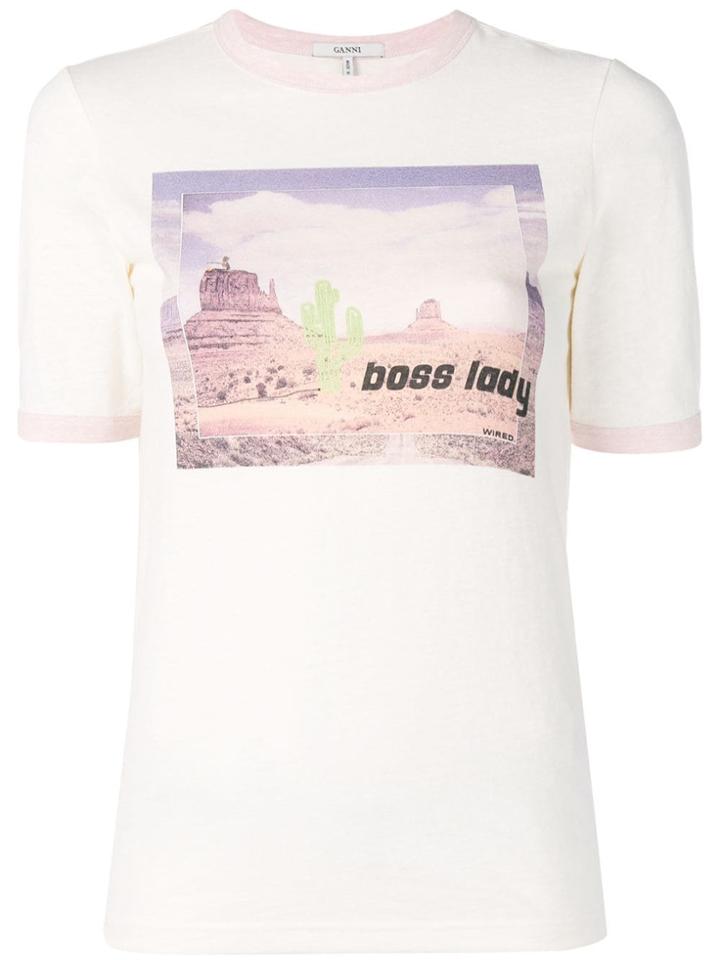 Ganni Boss Lady T-shirt - White