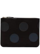 Comme Des Garçons Wallet Polka-dot Pouch - Black
