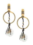 Camila Klein Embellished Hoop Earrings - Metallic