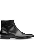 Prada Zipped Ankle Boots - Black