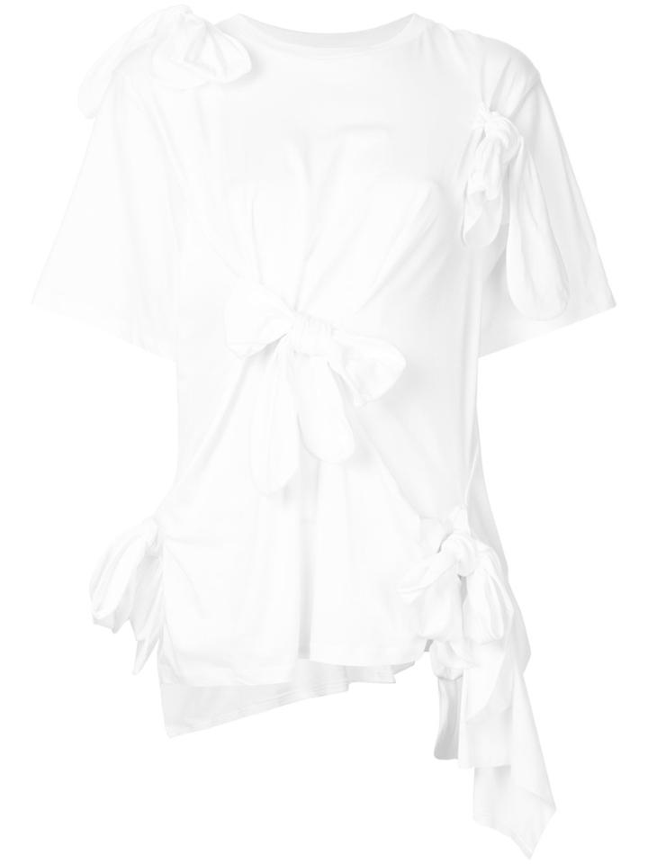 Simone Rocha Tie Knot Detail T-shirt - White
