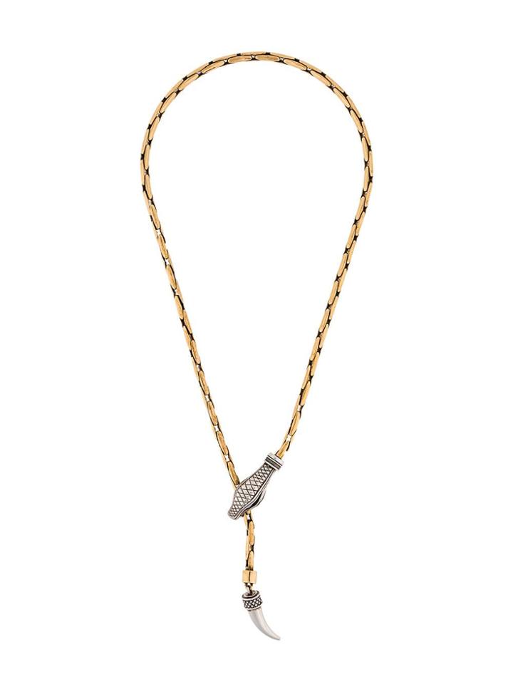 Roberto Cavalli Snake Necklace - Gold