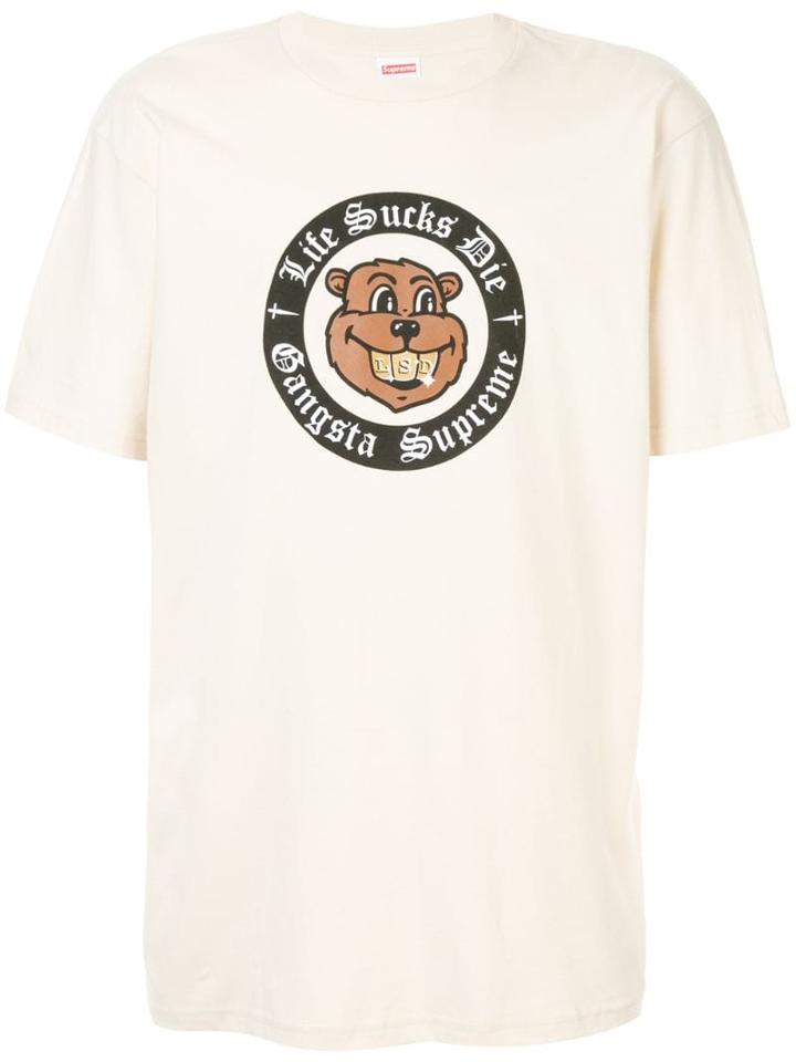 Supreme Life S*cks Die Tee - Brown