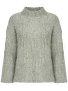 Ballsey Funnel-neck Sweater - Grey