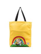 Herschel Supply Co. Yellow Snoopy Print Cotton Tote Bag