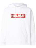 Helmut Lang Logo Hoody - White