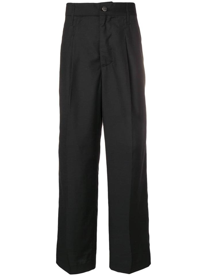 Heliot Emil Loose-fit Tailored Trousers - Black