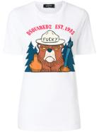 Dsquared2 Bear Hunt Print T-shirt - White