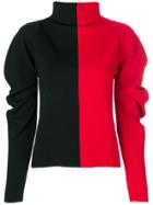 Haider Ackermann Colourblock Turtleneck Sweatshirt - Black