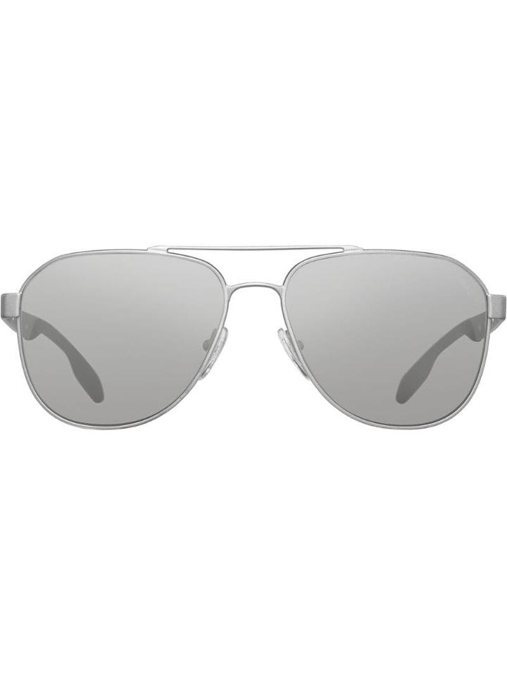 Prada Eyewear Aviator Frame Sunglasses - Metallic