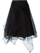 Comme Des Garçons Noir Kei Ninomiya Tulle Asymmetric Skirt