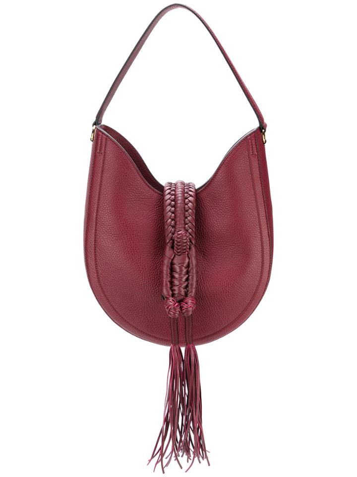 Altuzarra Tassel Shoulder Bag - Pink & Purple