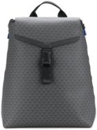 Emporio Armani All-over Logo Print Backpack - Black