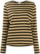 Ganni Striped Pattern T-shirt - Neutrals