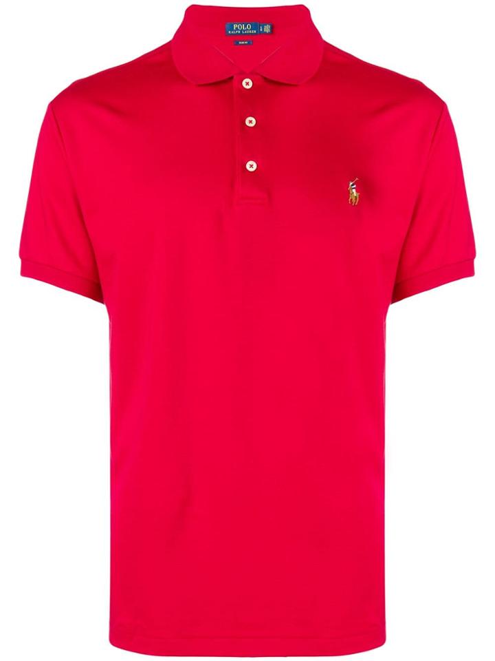 Polo Ralph Lauren Classic Brand Polo Shirt - Red