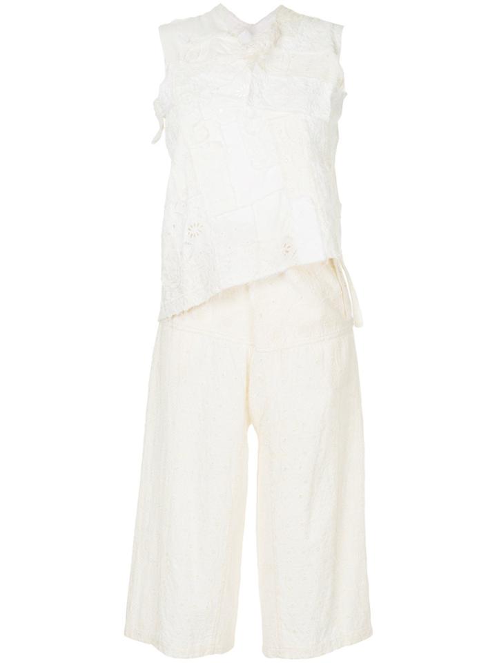 Junya Watanabe Comme Des Garçons Vintage Deconstructed Embroidered Set