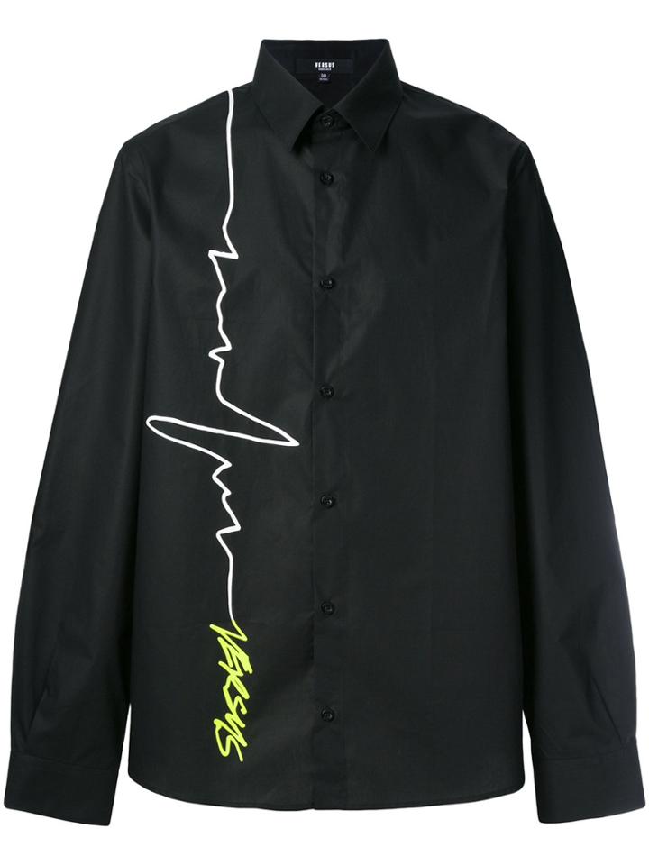 Versus Signature Logo Print Shirt - Black