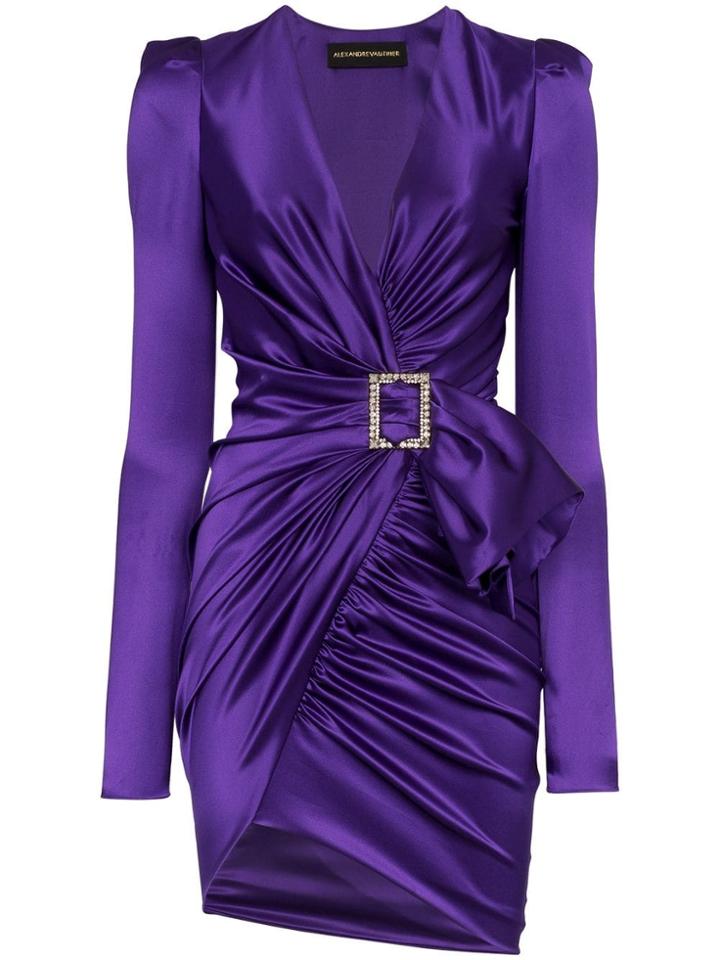 Alexandre Vauthier Vauth Vn Ls Drs Mini W Blk - Pink & Purple