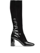 Prada Patent Leather Boots - Black