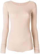 Rick Owens Lilies Scoop Neck Bodysuit - Nude & Neutrals