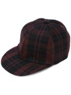 Plaid Cap - Men - Acrylic/polyamide/spandex/elastane/wool - 57, Black, Acrylic/polyamide/spandex/elastane/wool, Valentino
