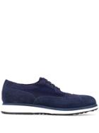 Santoni Embroidered Low-top Sneakers - Blue