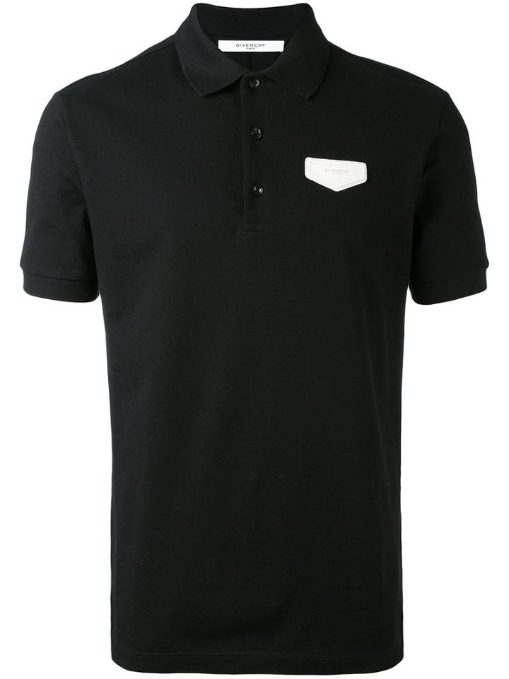 Givenchy - Logo Patch Polo Shirt - Men - Cotton - S, Black, Cotton